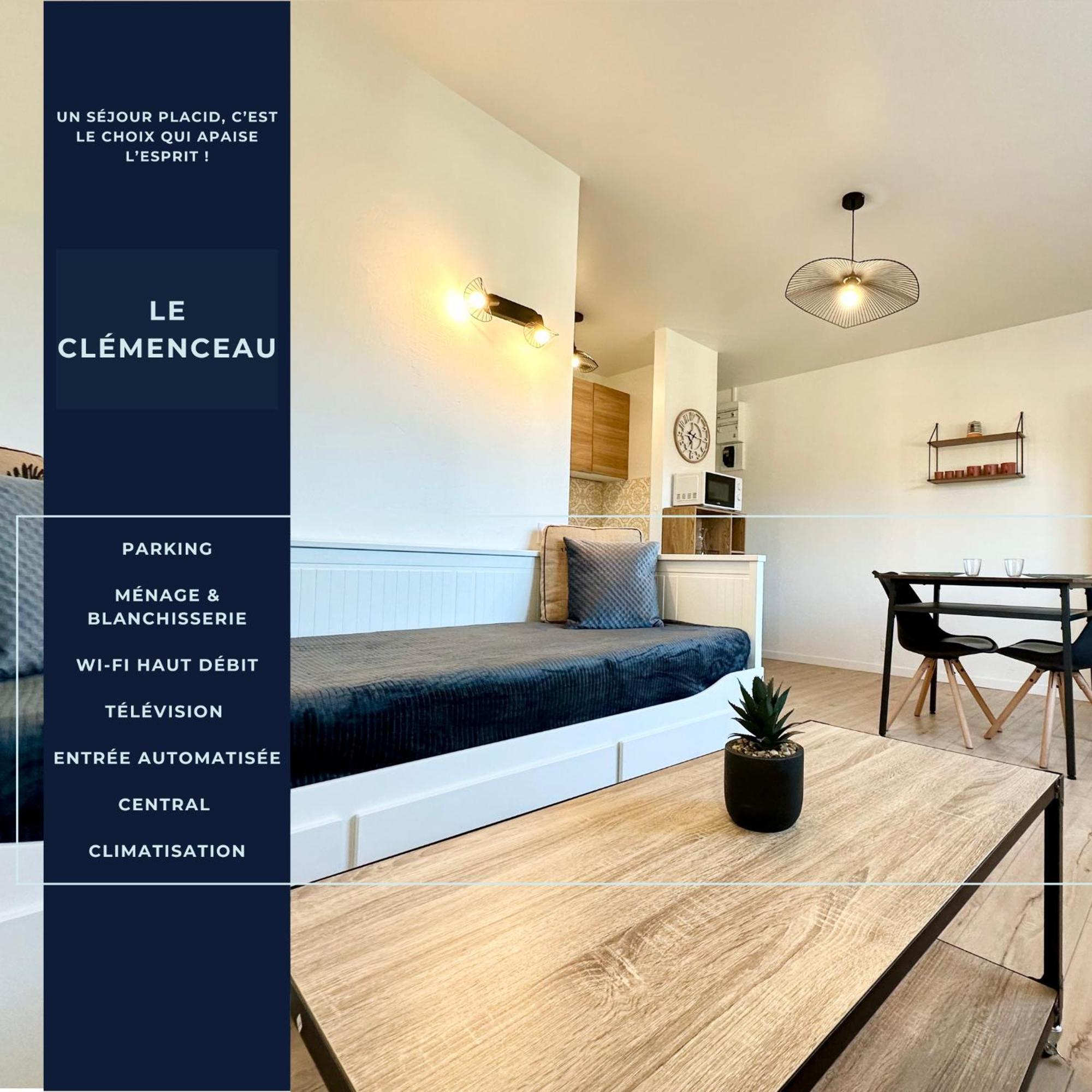 Le Clemenceau - Parking Prive - Fibre & Clim Apartment มง-เดอ-มาร์ซ็อง ภายนอก รูปภาพ